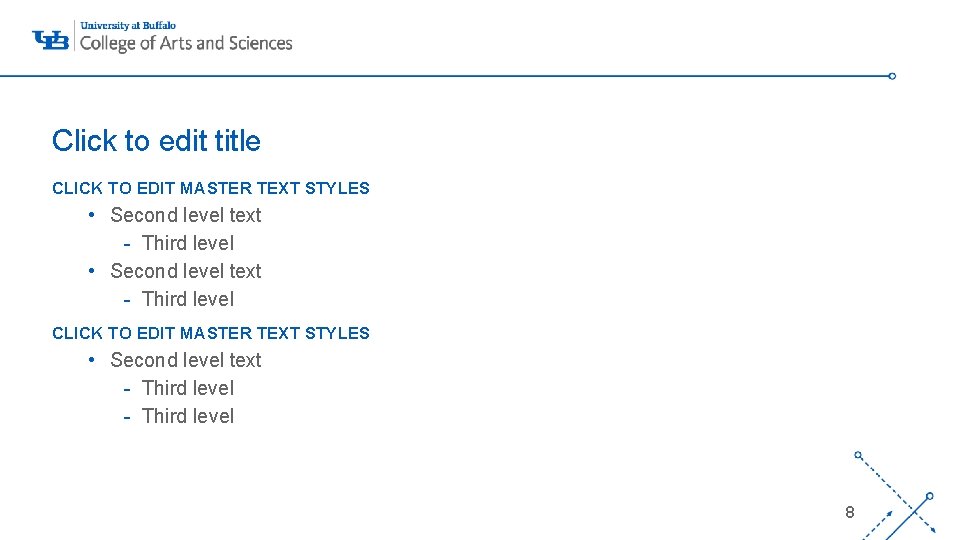 Click to edit title CLICK TO EDIT MASTER TEXT STYLES • Second level text