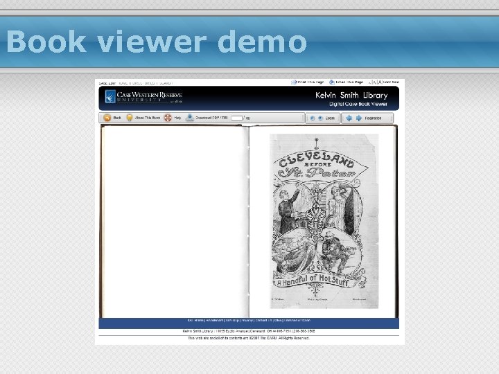 Book viewer demo 