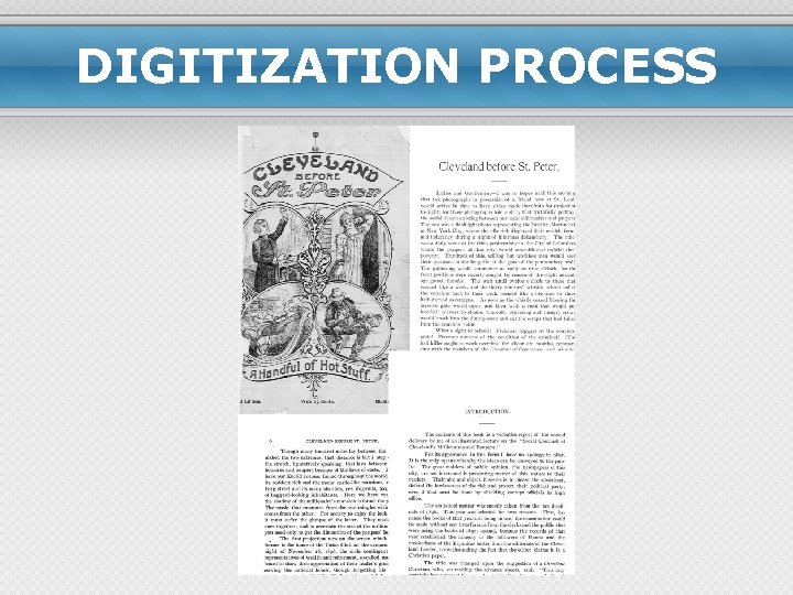 DIGITIZATION PROCESS 