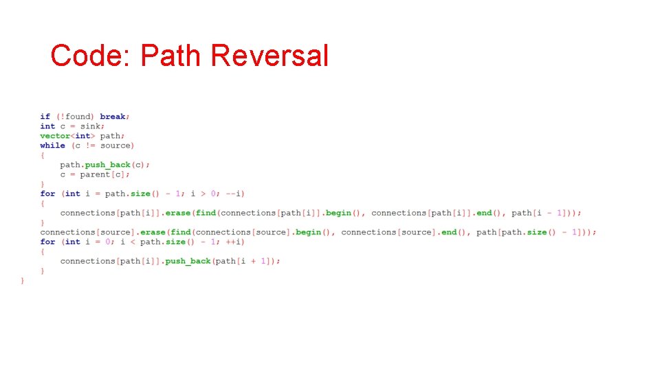 Code: Path Reversal 