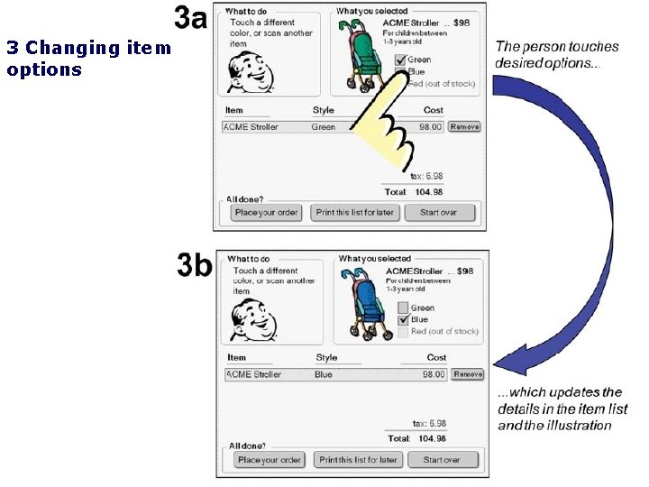 3 Changing item options 
