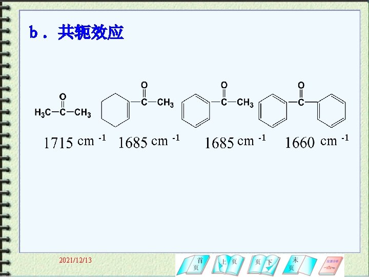 ｂ．共轭效应 cm -1 2021/12/13 cm -1 