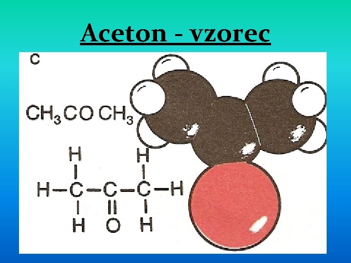 Aceton - vzorec 