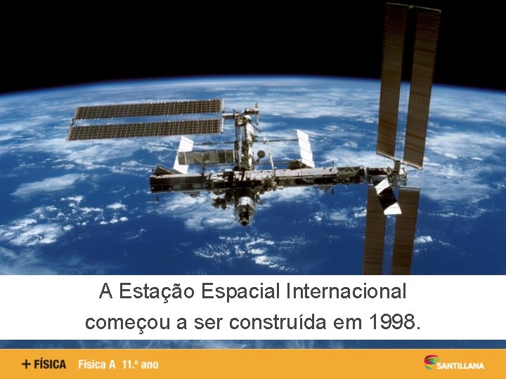 A Estação Espacial Internacional começou a ser construída em 1998. 