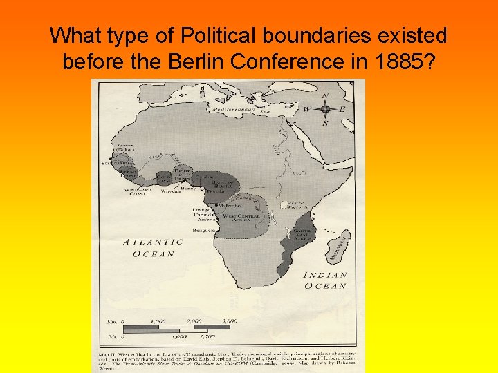 What type of Political boundaries existed before the Berlin Conference in 1885? 