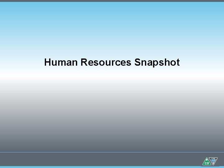 Human Resources Snapshot 