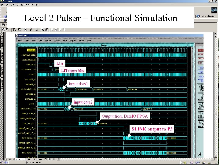 Level 2 Pulsar – Functional Simulation 14 Level 2 Pulsar – Functional Simulation 14