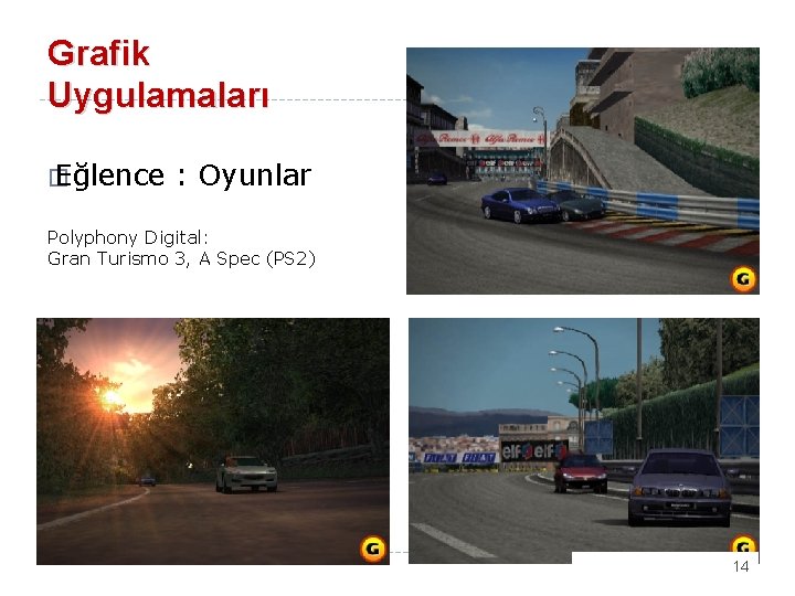 Grafik Uygulamaları � Eğlence : Oyunlar Polyphony Digital: Gran Turismo 3, A Spec (PS