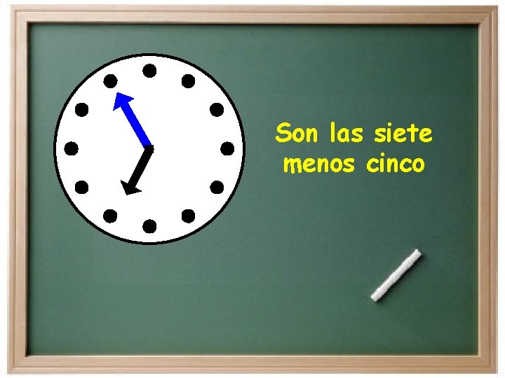 Son las siete menos cinco Son las siete menos cinco