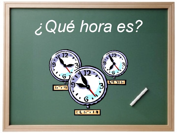 ¿Qué hora es? ¿Qué hora es?