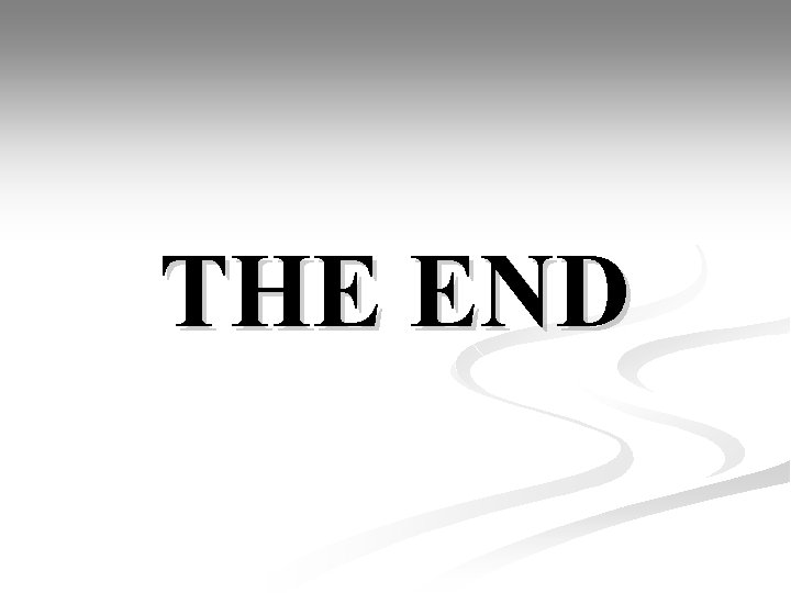 THE END 