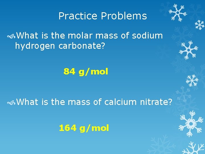 Chapter 10 Chemical Quantities Jennie L Borders Section