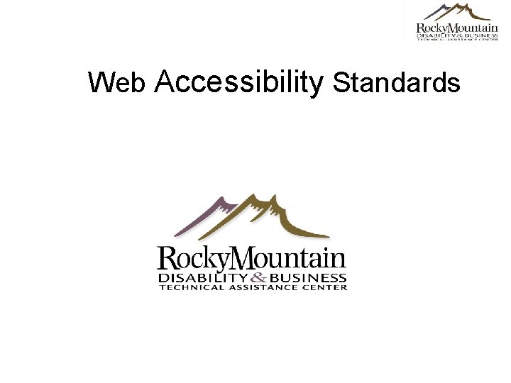 Web Accessibility Standards 