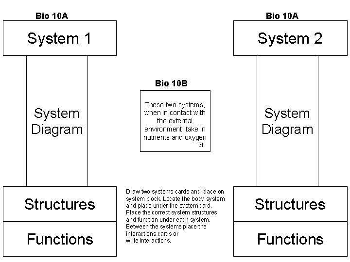 Bio 10 A System 1 System 2 Bio 10 B System Diagram These two Bio 10 A System 1 System 2 Bio 10 B System Diagram These two