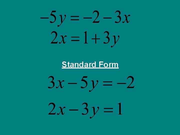 Standard Form 