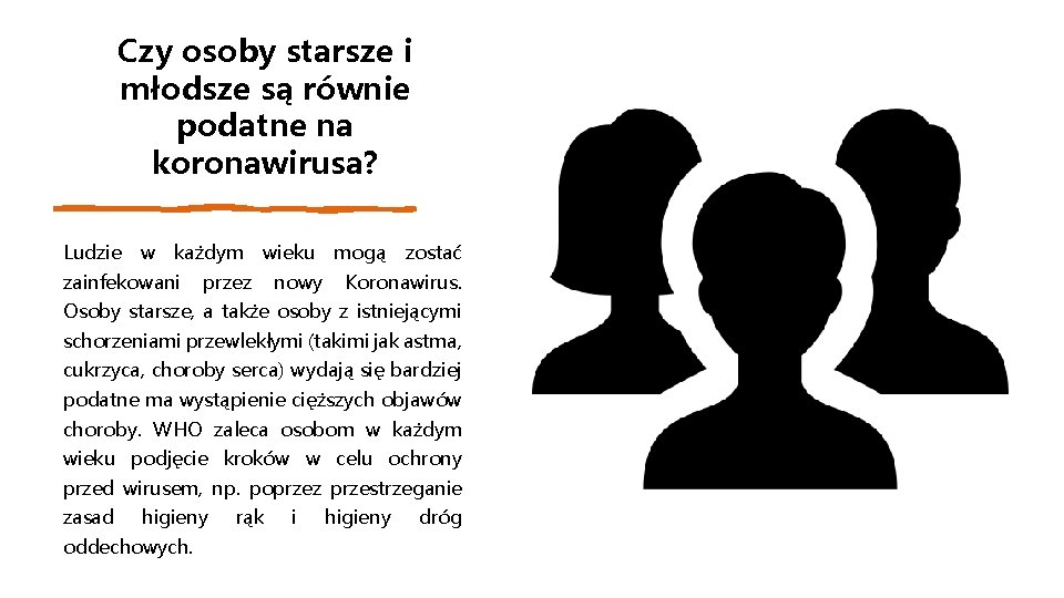 Czy osoby starsze i młodsze są równie podatne na koronawirusa? Ludzie w każdym zainfekowani