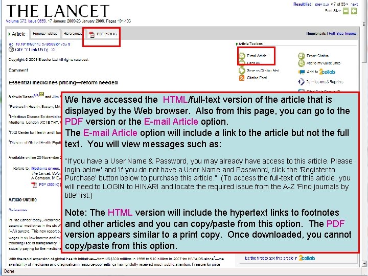 ` We have accessed the HTML/full-text version of the article that is displayed by