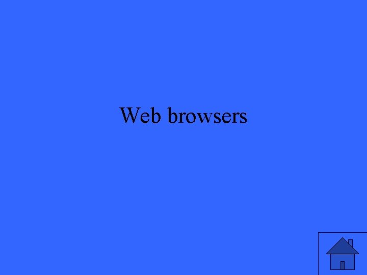 Web browsers 