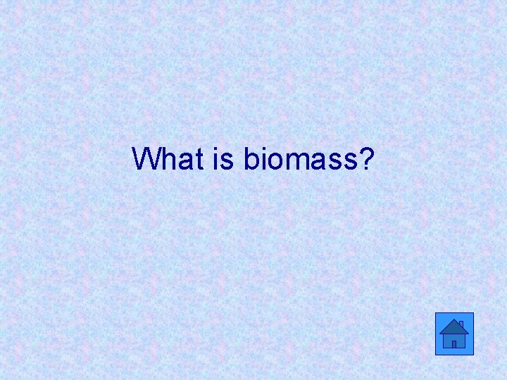 What is biomass? 