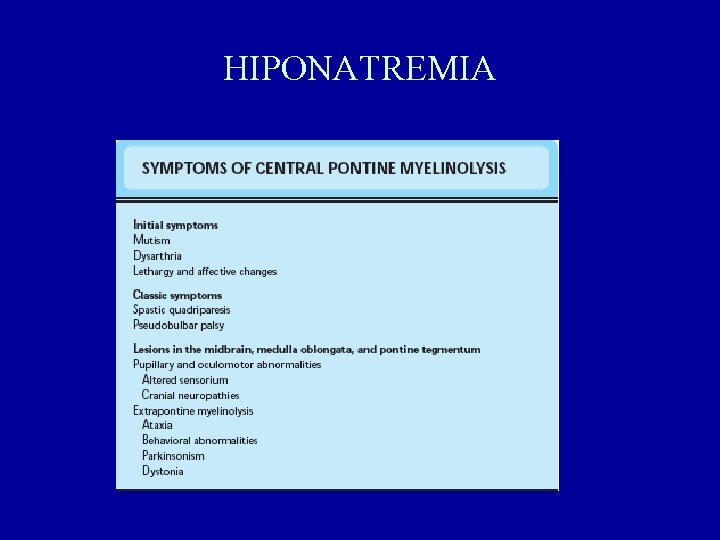 HIPONATREMIA 