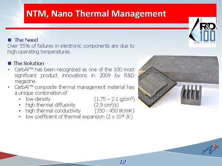 NTM, Nano Thermal Management n The Need Over 55% of failures in electronic components