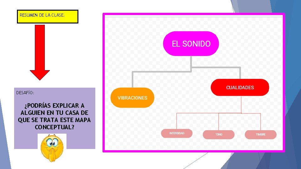 RESUMEN DE LA CLASE. DESAFÍO: ¿PODRÍAS EXPLICAR A ALGUIEN EN TU CASA DE QUE