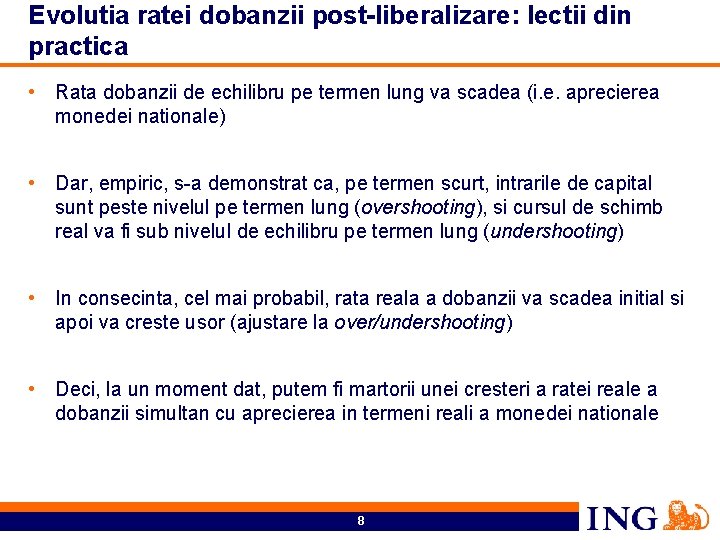 Evolutia ratei dobanzii post-liberalizare: lectii din practica • Rata dobanzii de echilibru pe termen