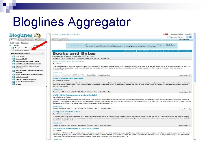 Bloglines Aggregator 