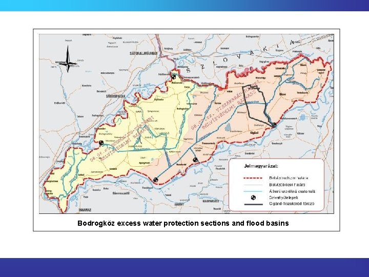 Bodrogköz excess water protection sections and flood basins 