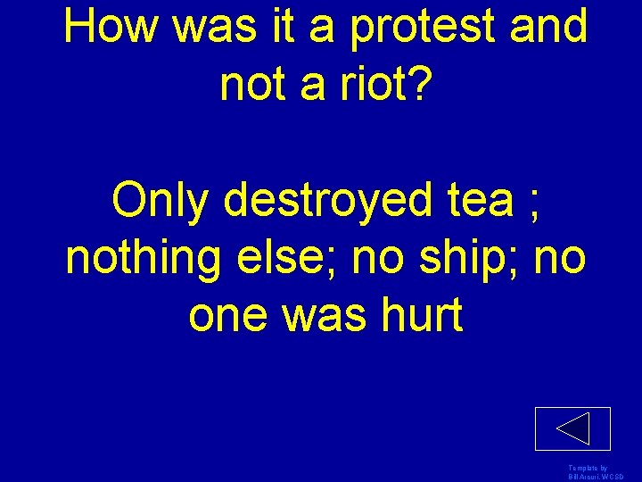 How was it a protest and not a riot? Only destroyed tea ; nothing