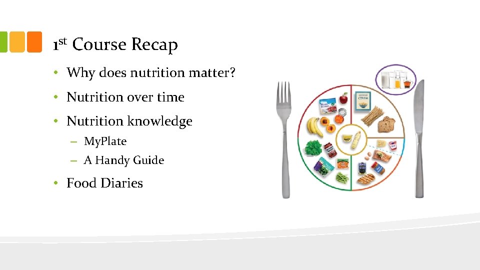1 st Course Recap • Why does nutrition matter? • Nutrition over time •