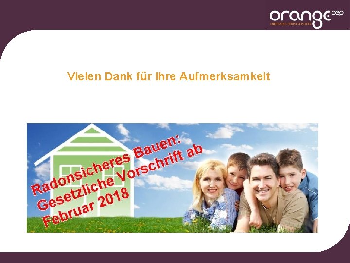Vielen Dank für Ihre Aufmerksamkeit 