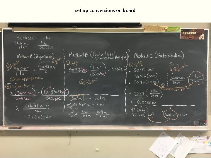 set up conversions on board 