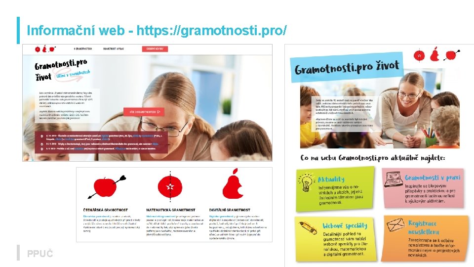 Informační web - https: //gramotnosti. pro/ PPUČ 