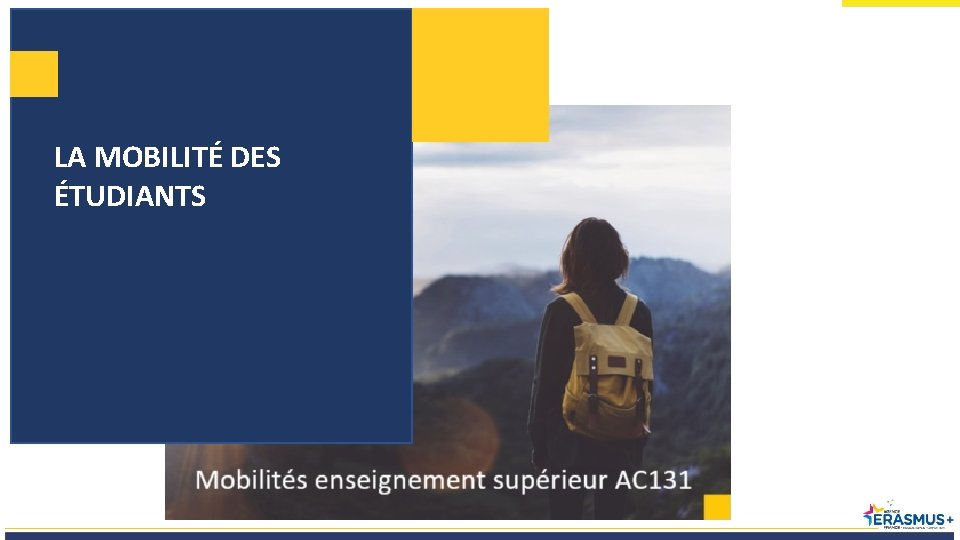 LA MOBILITÉ DES Diapo transition ÉTUDIANTS 