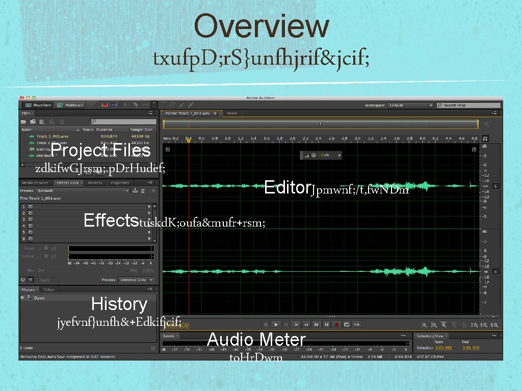 Overview txufp. D; r. S}unfhjrif&jcif; Project Files zdkifw. GJrsm; . p. Dr. Hudef; Editor.