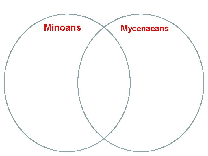 Minoans Mycenaeans 