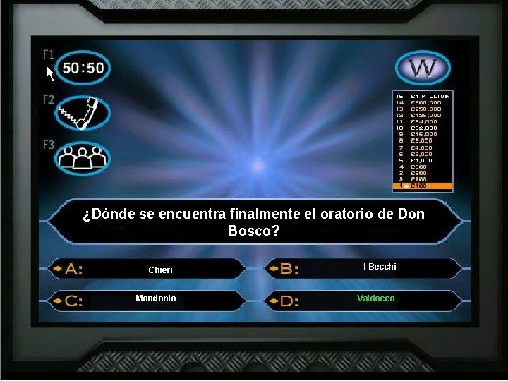 ¿Dónde se encuentra finalmente el oratorio de Don Bosco? Chieri Mondonio I Becchi Valdocco