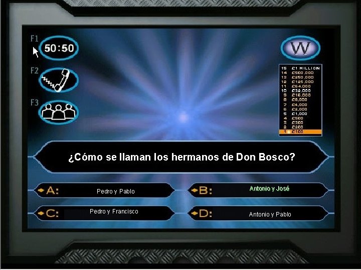 ¿Cómo se llaman los hermanos de Don Bosco? Pedro y Pablo Antonio y José