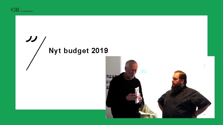 Nyt budget 2019 