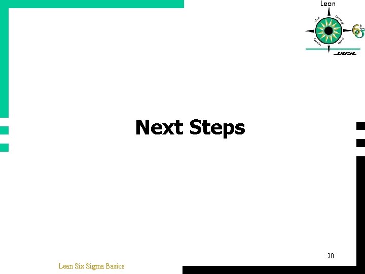 Next Steps 20 Lean Six Sigma Basics 