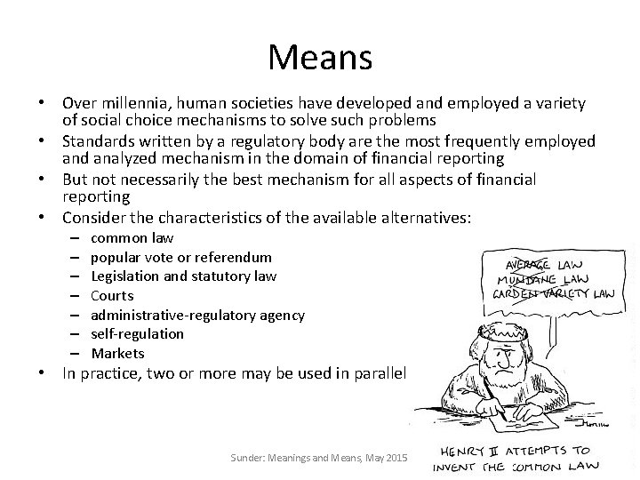 Means • Over millennia, human societies have developed and employed a variety of social