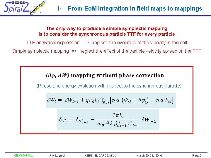 I- From Eo. M integration in field maps to mappings The only way to