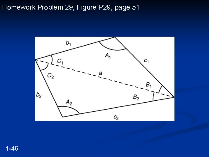 Homework Problem 29, Figure P 29, page 51 1 -46 