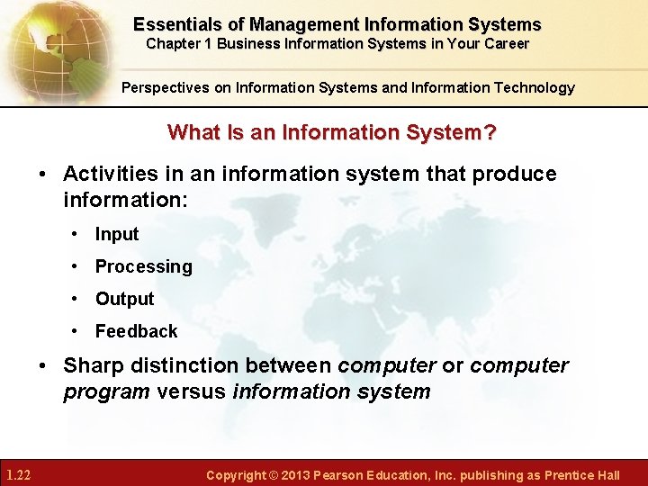 Essentials of Management Information Systems Chapter 1 Business Information Systems in Your Career Perspectives