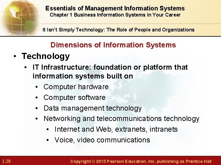 Essentials of Management Information Systems Chapter 1 Business Information Systems in Your Career It
