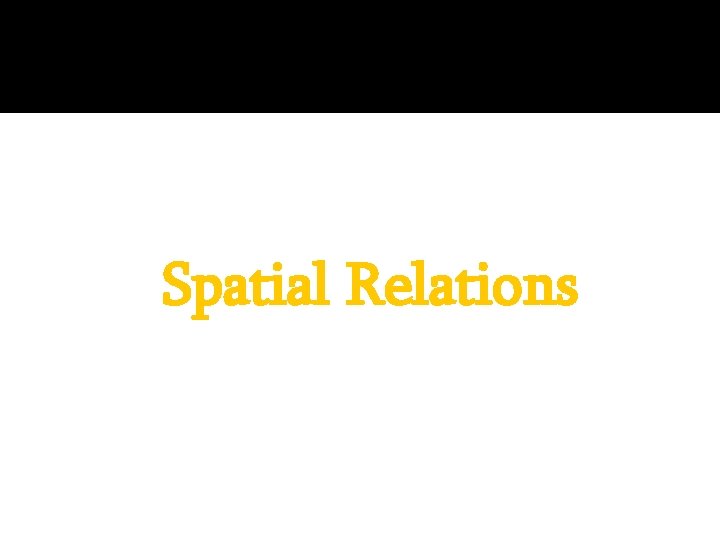 Spatial Relations 