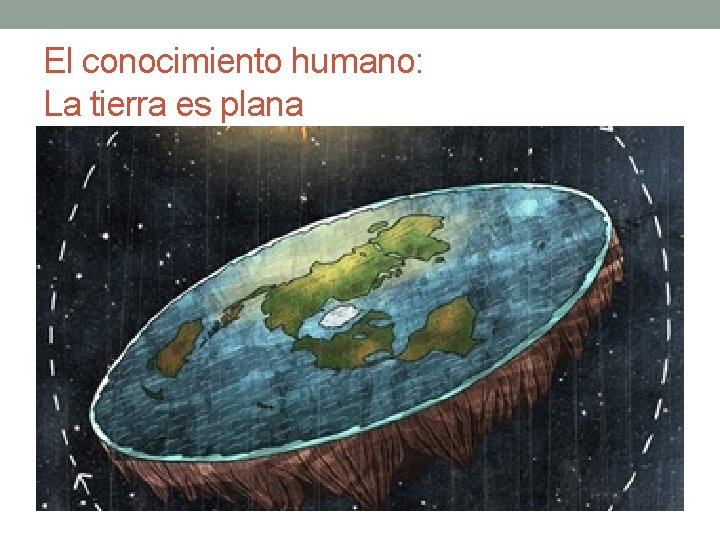 El conocimiento humano: La tierra es plana 