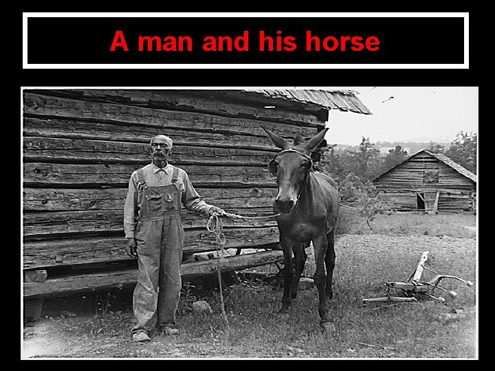 A man and his horse 