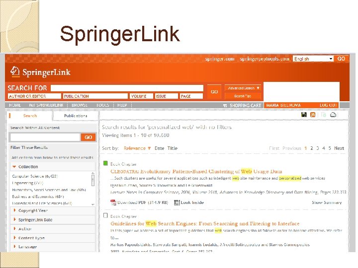 Springer. Link 